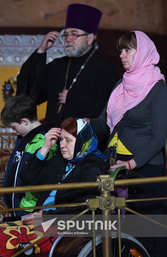 Saint Nicholas relics welcoming ceremony at Christ the Savior Cathedral