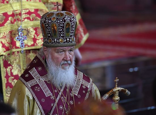 Saint Nicholas relics welcoming ceremony at Christ the Savior Cathedral
