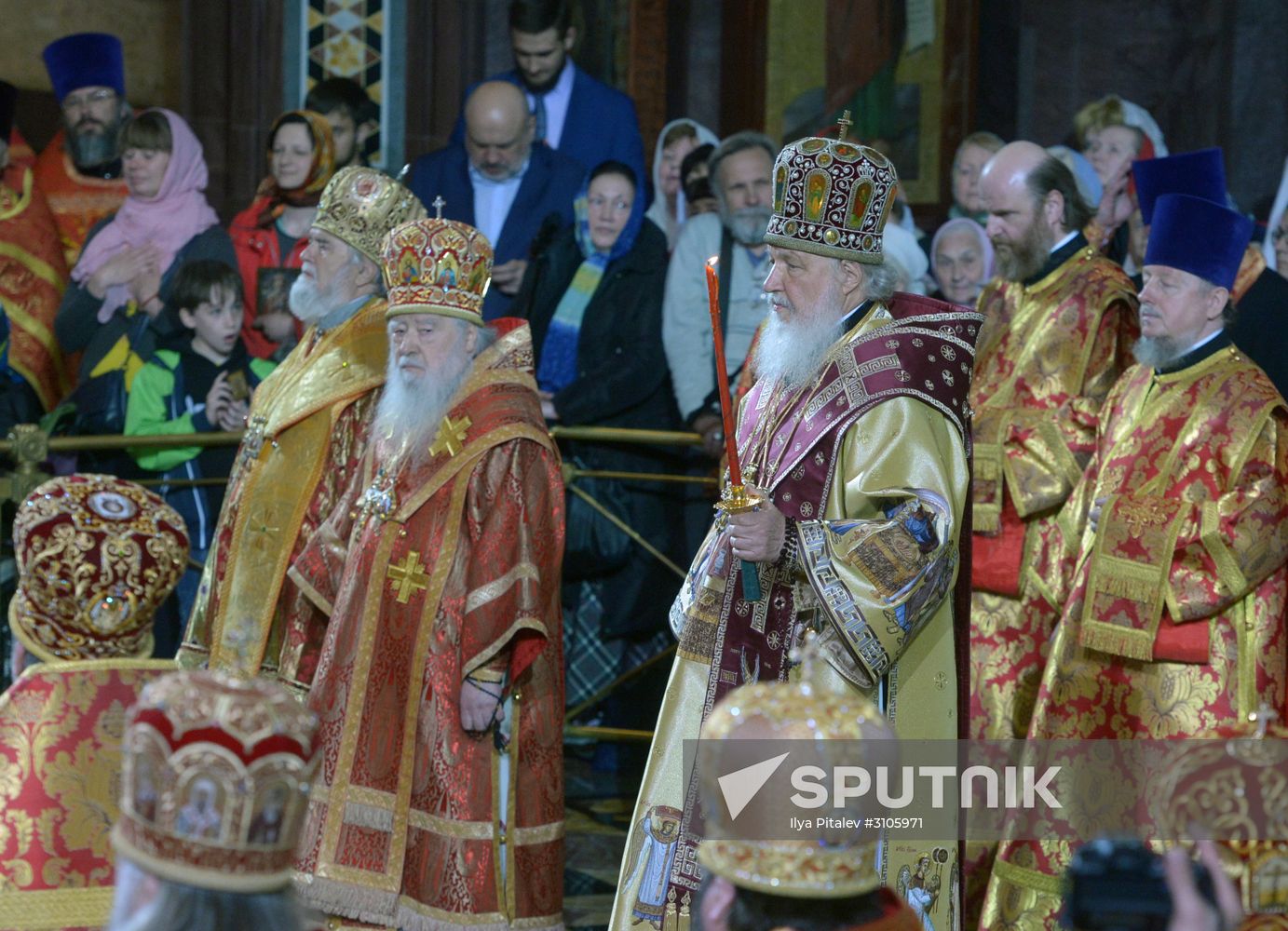 Saint Nicholas relics welcoming ceremony at Christ the Savior Cathedral