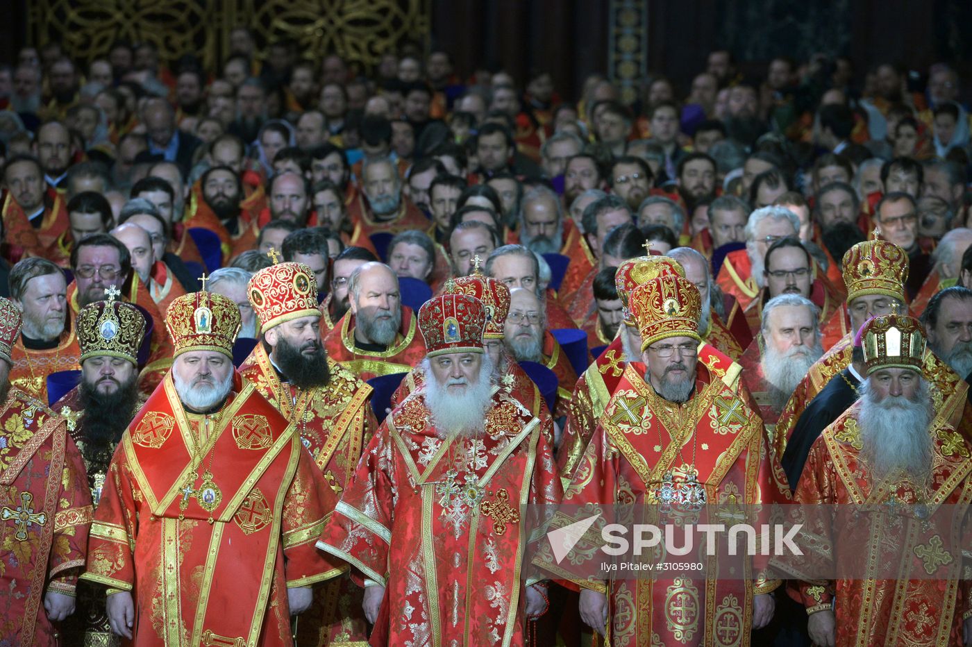 Saint Nicholas relics welcoming ceremony at Christ the Savior Cathedral