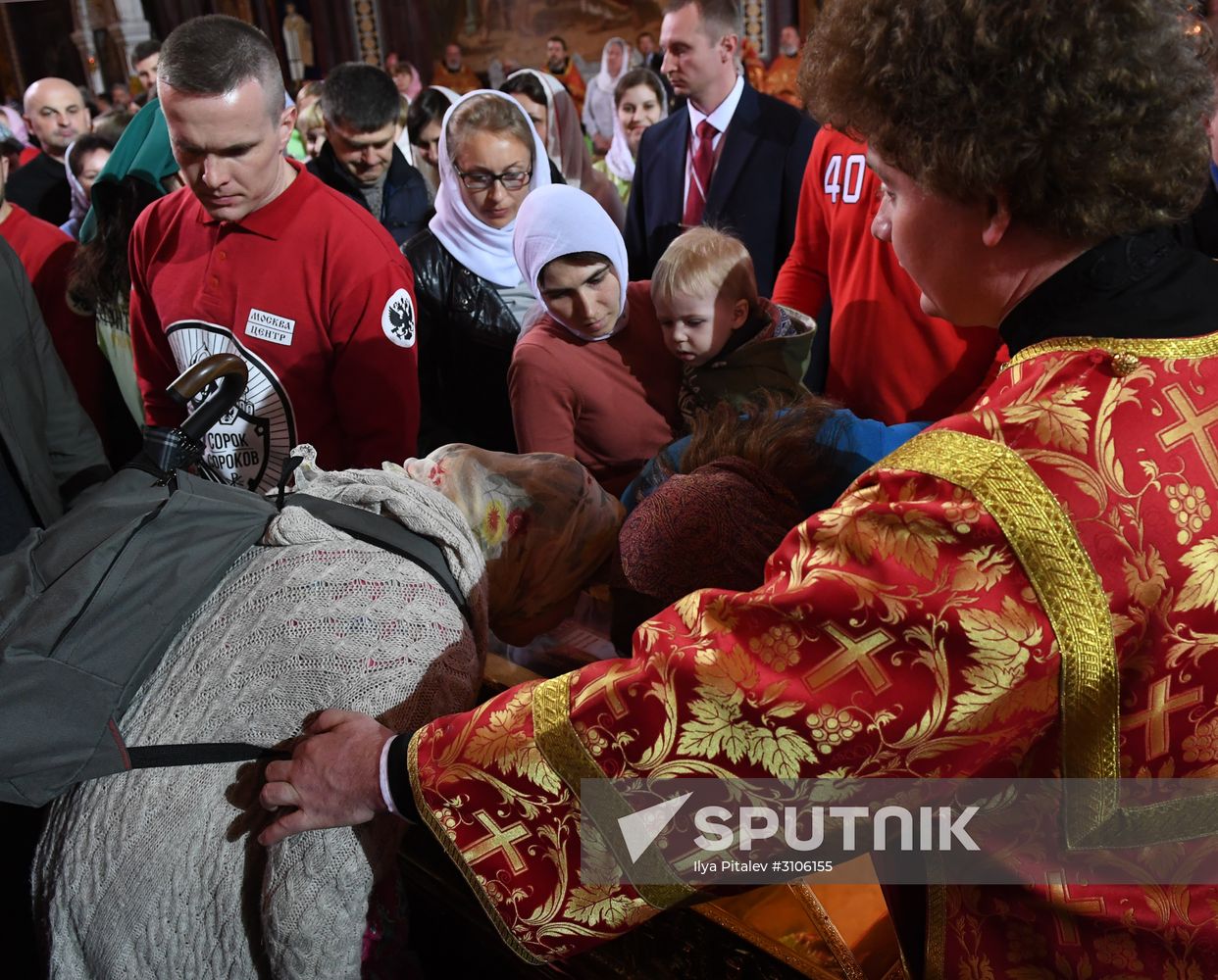 Saint Nicholas relics welcoming ceremony at Christ the Savior Cathedral