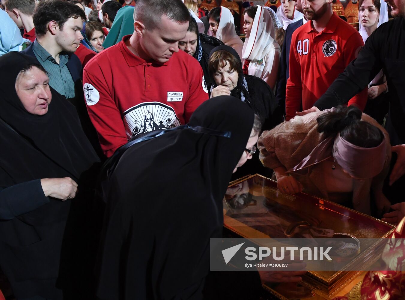 Saint Nicholas relics welcoming ceremony at Christ the Savior Cathedral
