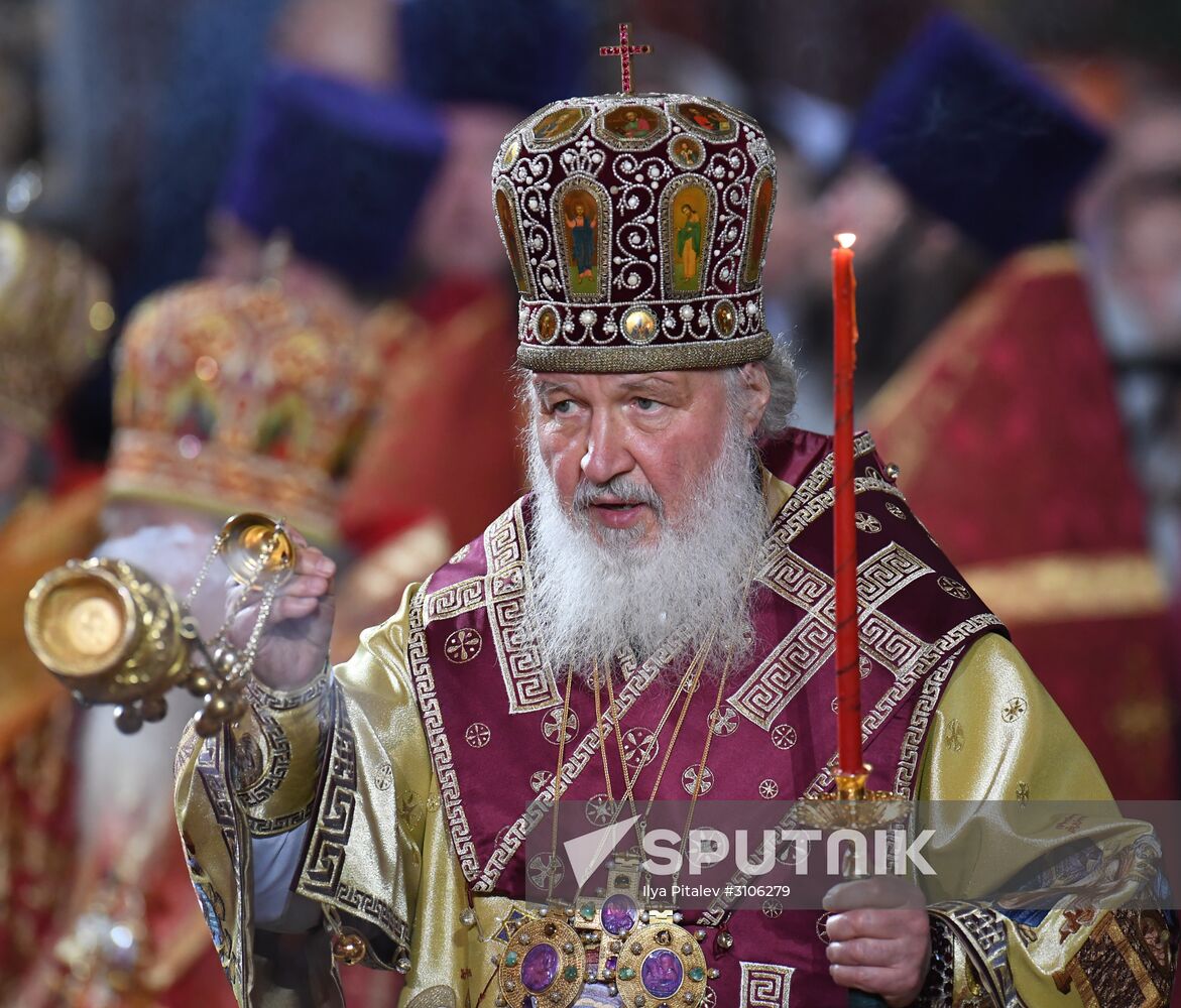 Saint Nicholas relics welcoming ceremony at Christ the Savior Cathedral