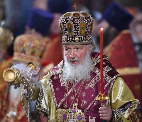 Saint Nicholas relics welcoming ceremony at Christ the Savior Cathedral
