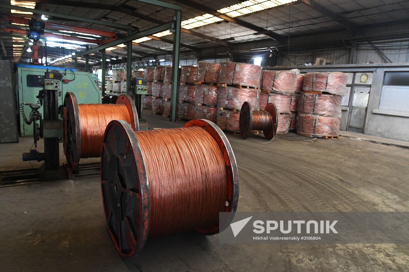 Electric cable plant in Damascus southern suburbs