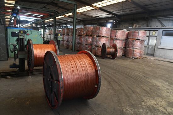 Electric cable plant in Damascus southern suburbs