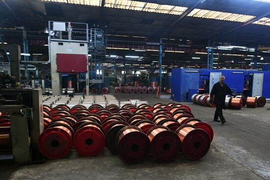 Electric cable plant in Damascus southern suburbs