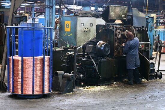 Electric cable plant in Damascus southern suburbs