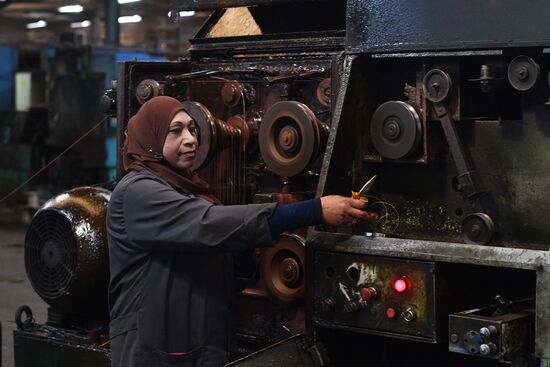 Electric cable plant in Damascus southern suburbs
