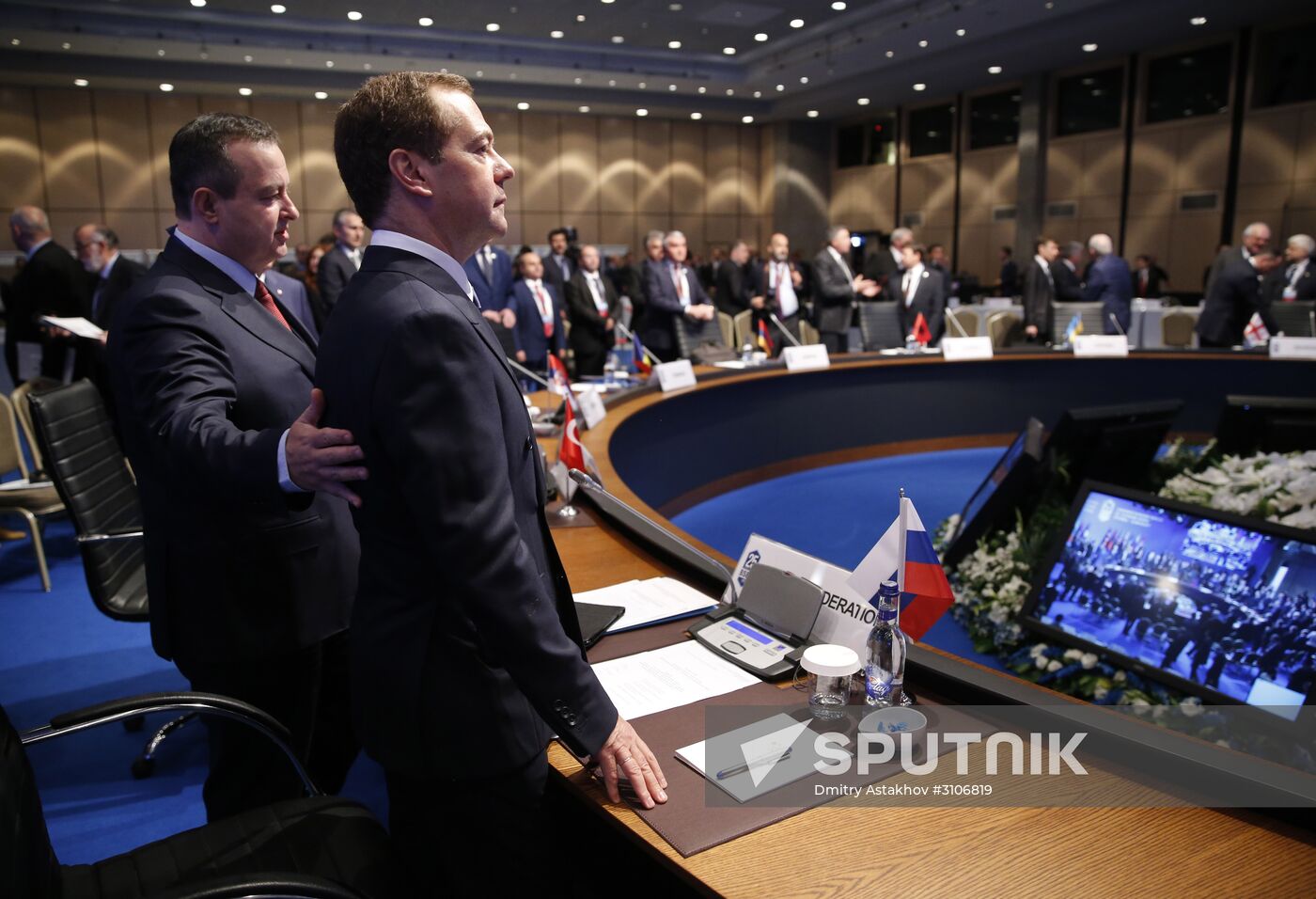 Russian Prime Minister Dmitry Medvedev attends BSEC summit in Istanbul