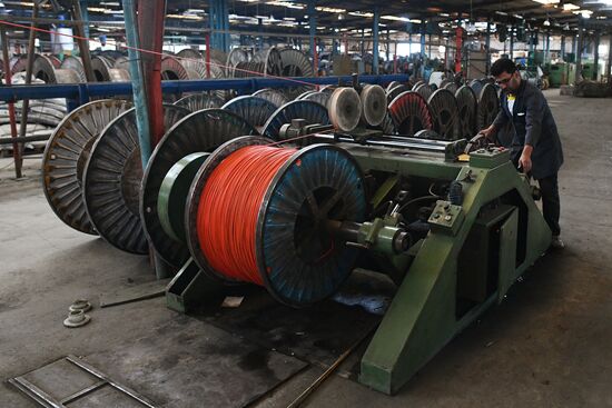 Electric cable plant in Damascus southern suburbs
