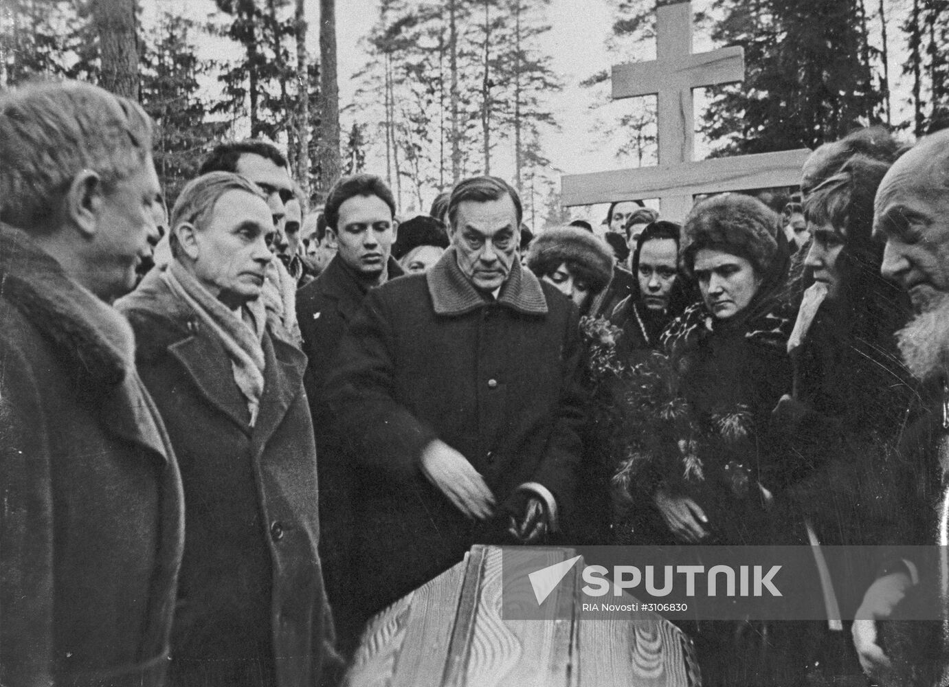 Anna Akhmatova's funeral