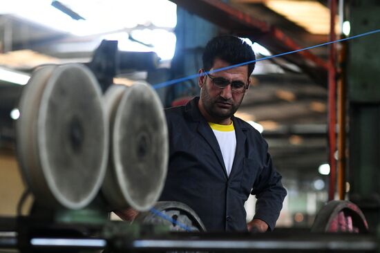 Electric cable plant in Damascus southenn suburbs