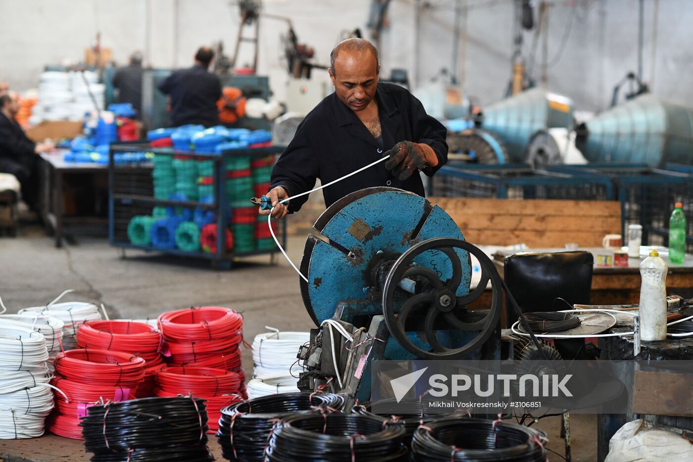 Electric cable plant in Damascus southenn suburbs