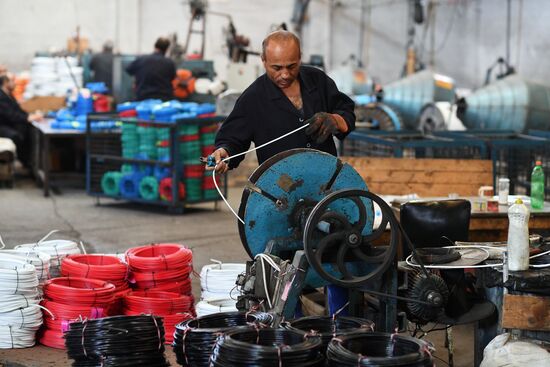 Electric cable plant in Damascus southenn suburbs