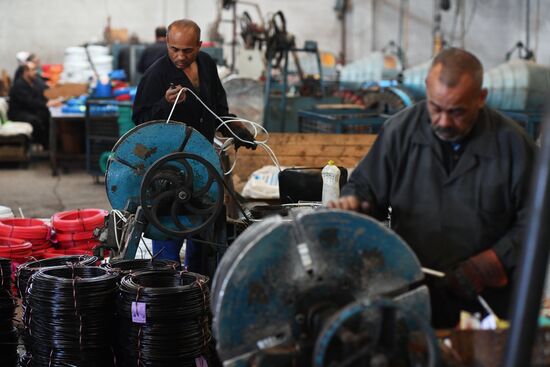 Electric cable plant in Damascus southenn suburbs