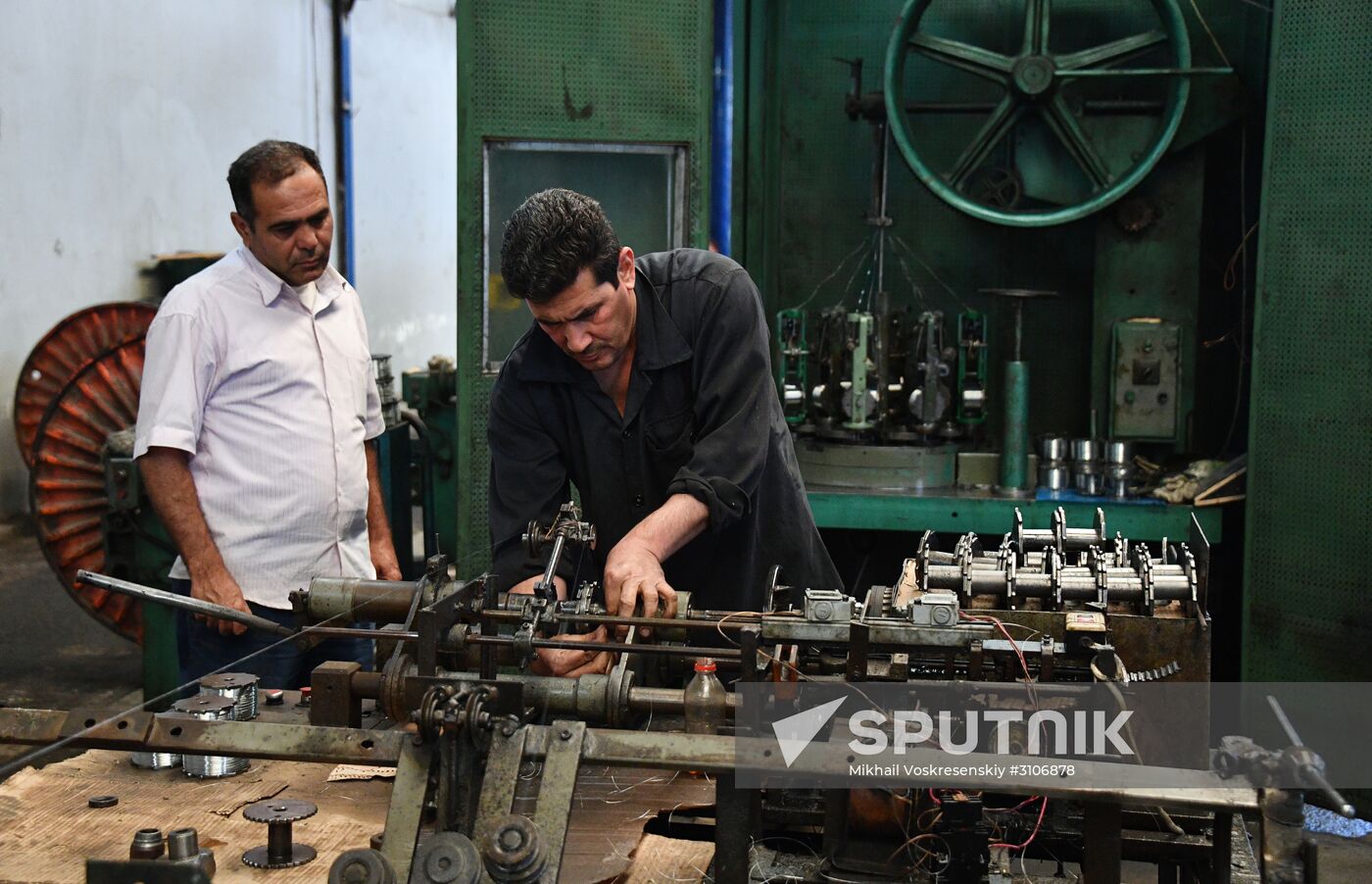 Electric cable plant in Damascus southenn suburbs