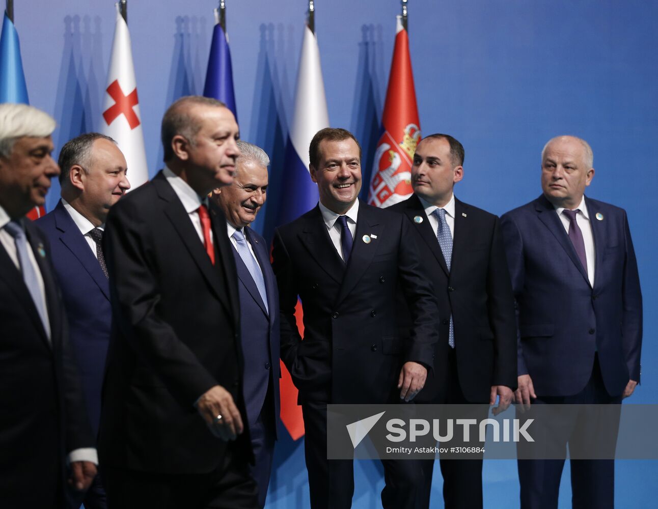 Russian Prime Minister Dmitry Medvedev attends BSEC summit in Istanbul
