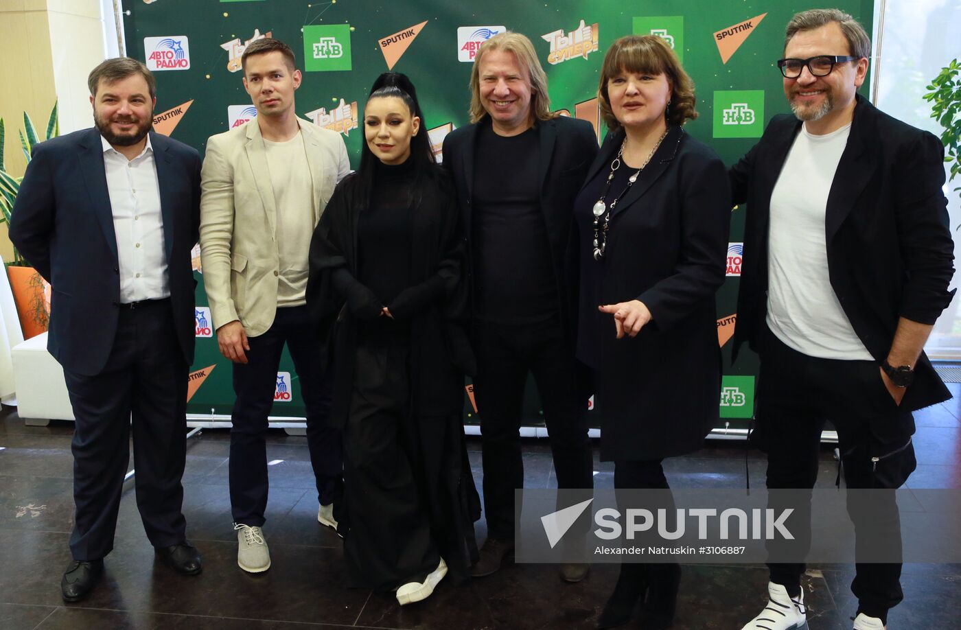 News conference about children's singing contest You Are Super! on NTV