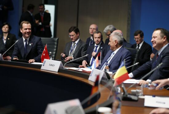 Russian Prime Minister Dmitry Medvedev attends BSEC summit in Istanbul