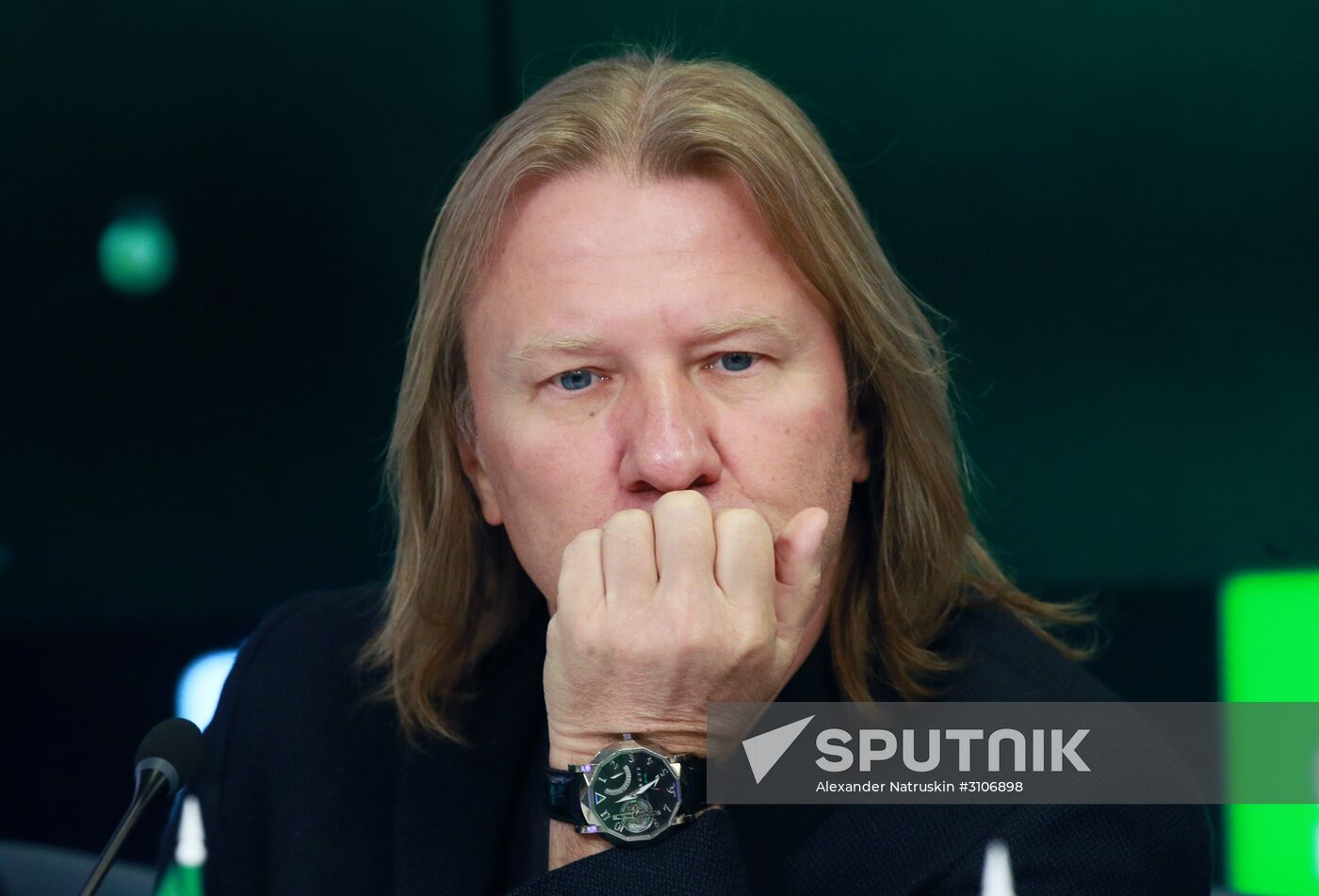 News conference about children's singing contest You Are Super! on NTV