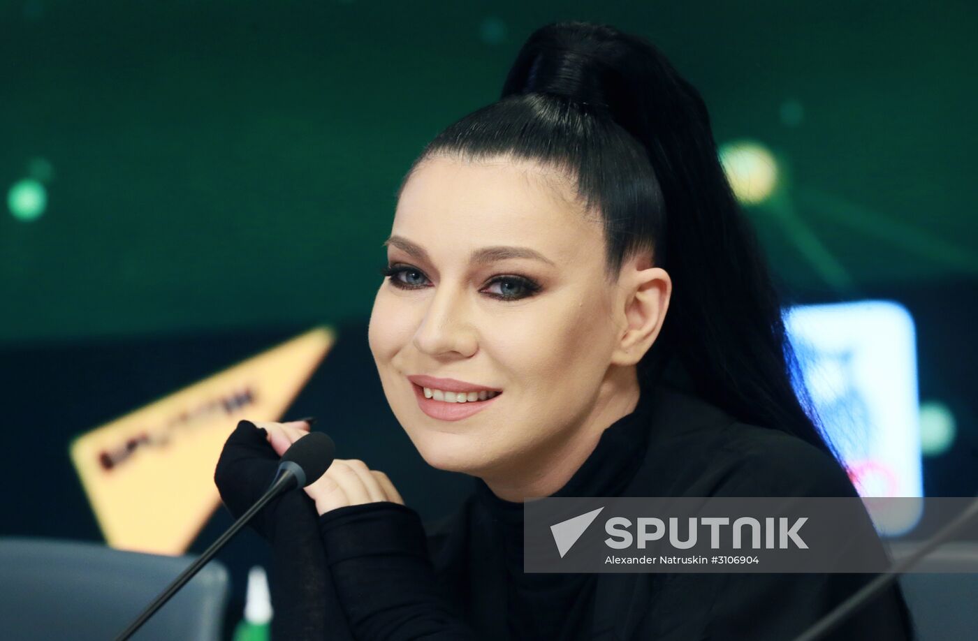 News conference about children's singing contest You Are Super! on NTV