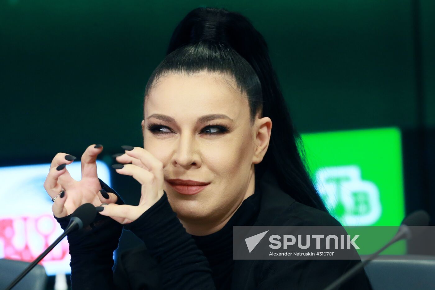 News conference about children's singing contest You Are Super! on NTV