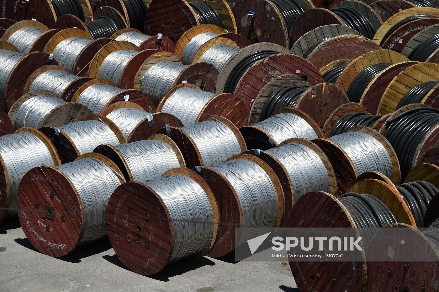 Electric cable plant in Damascus southern suburbs