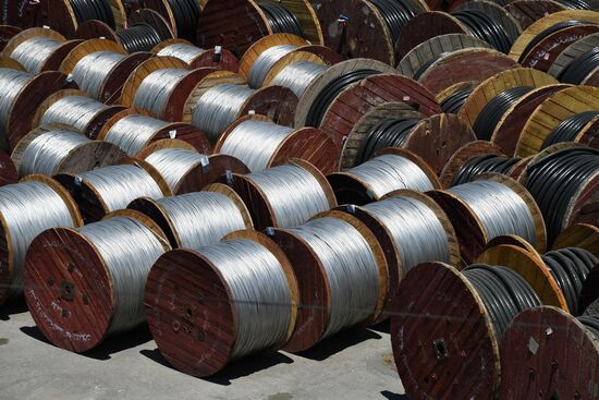 Electric cable plant in Damascus southern suburbs