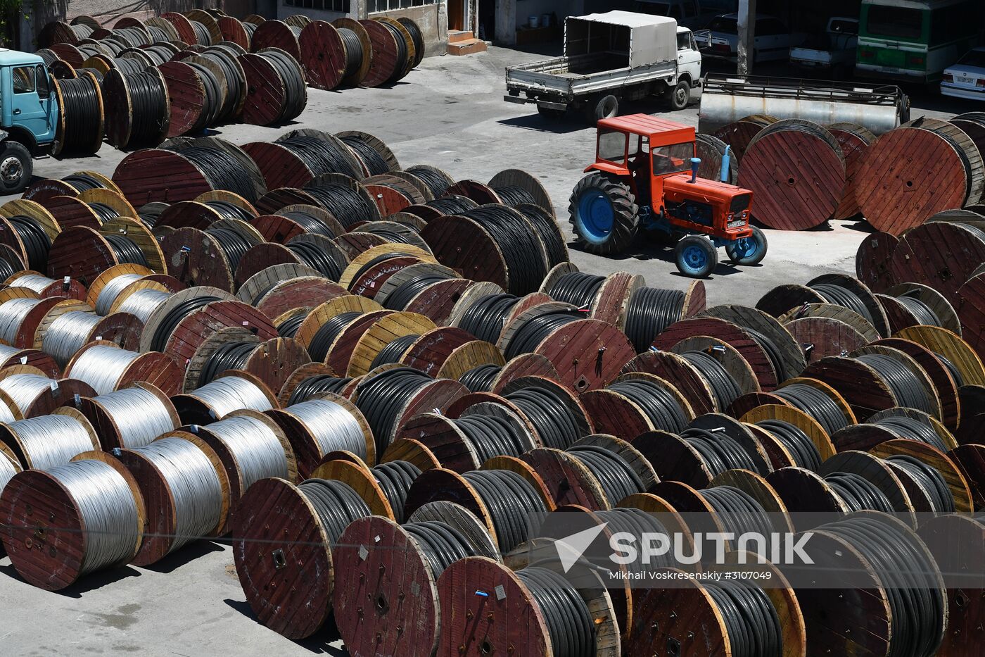 Electric cable plant in Damascus southern suburbs