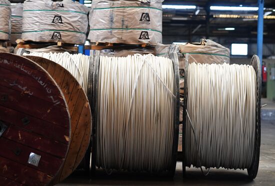 Electric cable plant in Damascus southern suburbs