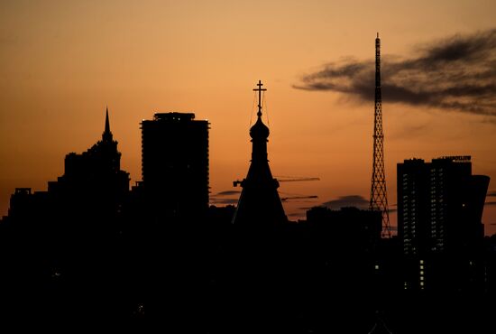 Sunrise in Moscow