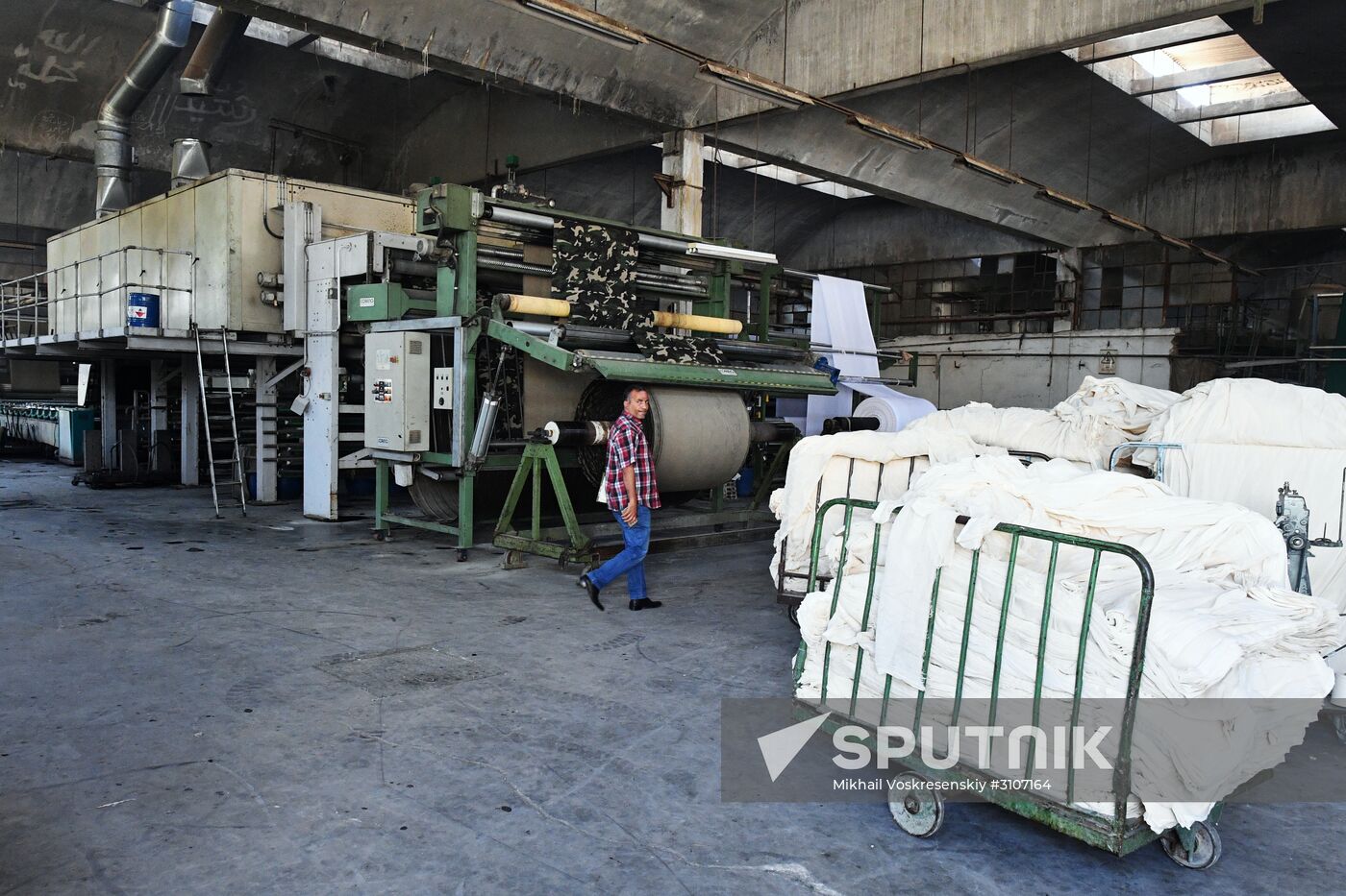Textile mill in Damascus southern suburbs