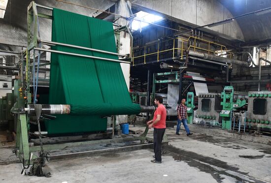 Textile mill in Damascus southern suburbs