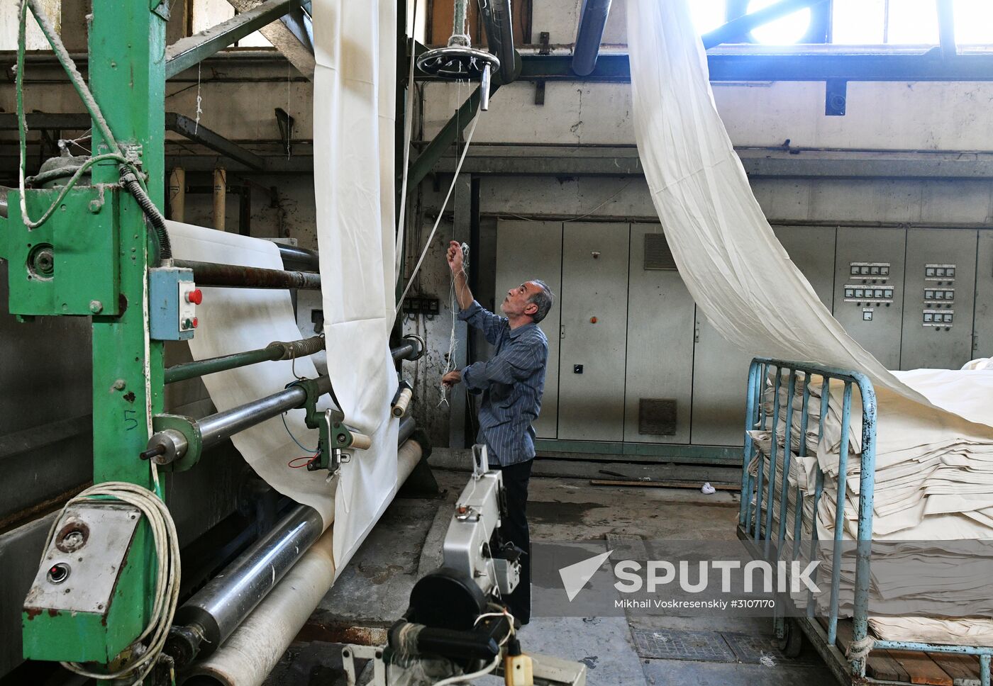 Textile mill in Damascus southenn suburbs