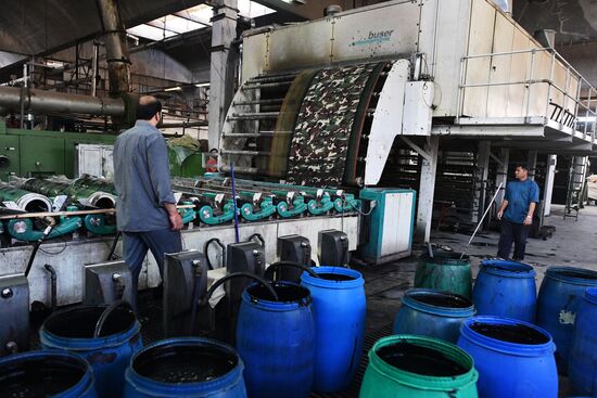 Textile mill in Damascus southenn suburbs