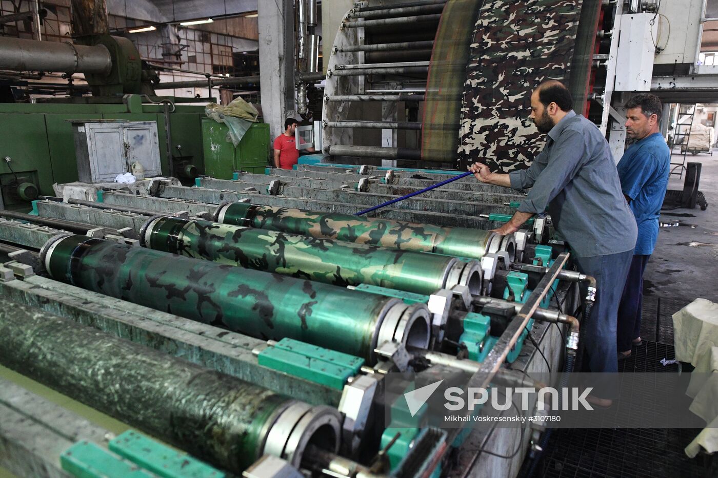 Textile mill in Damascus southenn suburbs