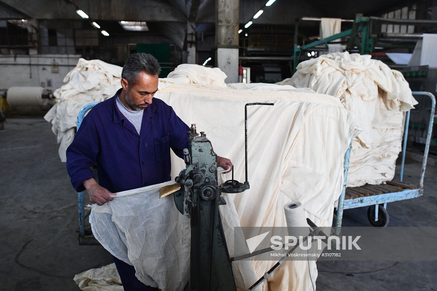 Textile mill in Damascus southenn suburbs