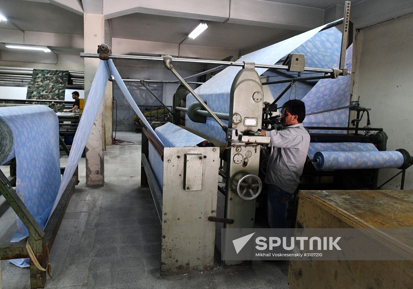 Textile mill in Damascus southenn suburbs