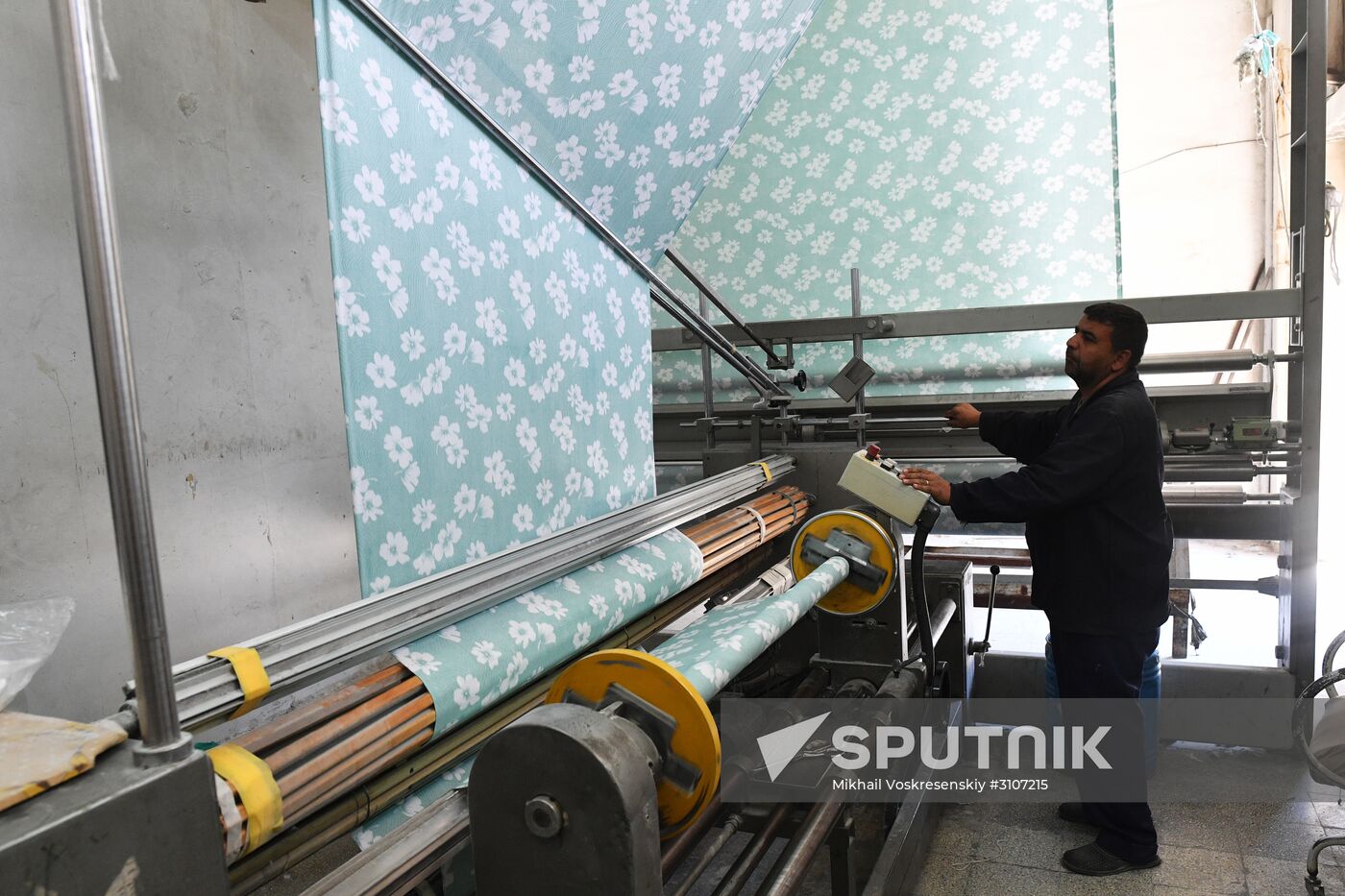 Textile mill in Damascus southenn suburbs