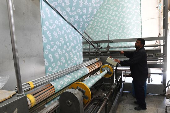 Textile mill in Damascus southenn suburbs