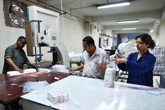 Textile mill in Damascus southenn suburbs