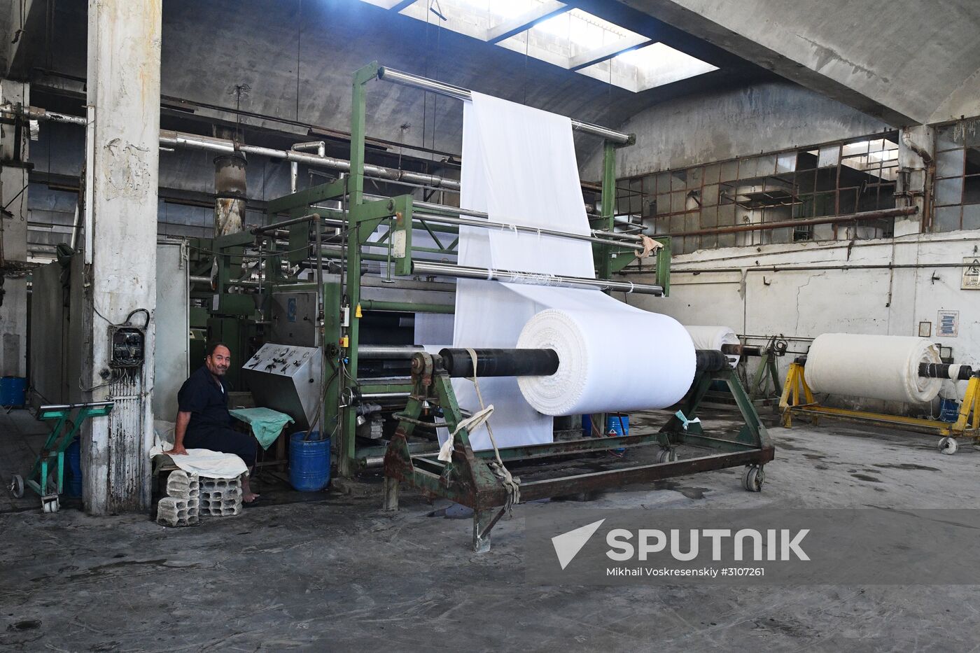 Textile mill in Damascus southenn suburbs