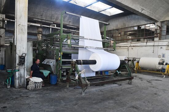 Textile mill in Damascus southenn suburbs