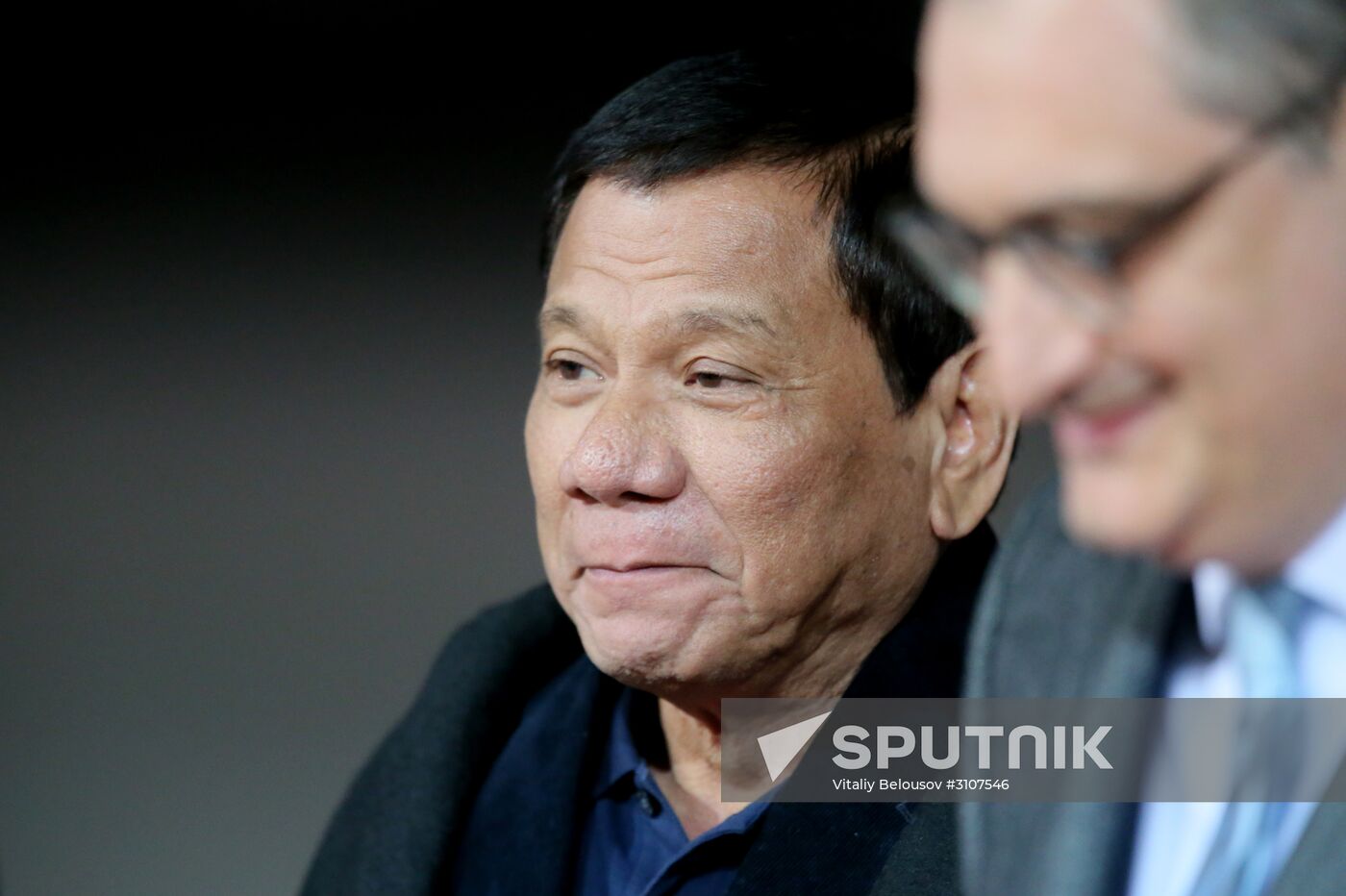 President of the Philippines Rodrigo Duterte arrives in Moscow