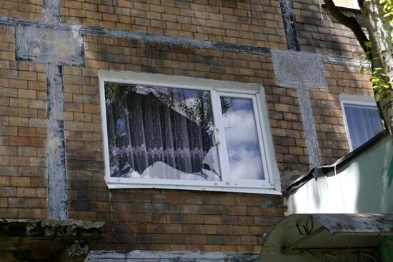 Aftermath of Donetsk shelling