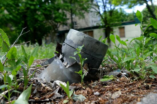 Aftermath of Donetsk shelling