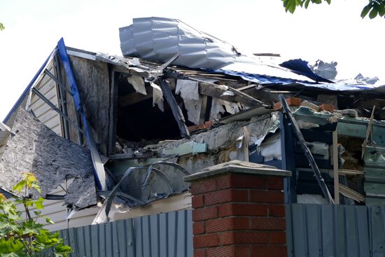 Aftermath of Donetsk shelling