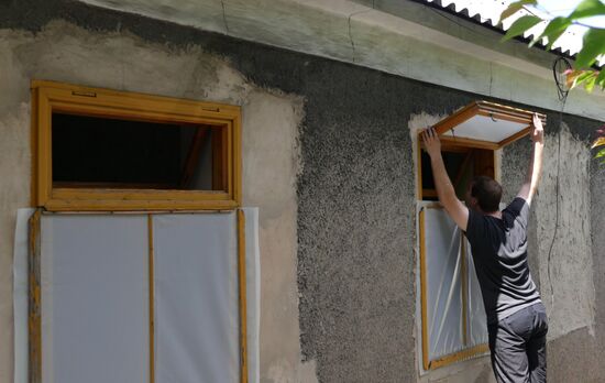 Aftermath of Donetsk shelling