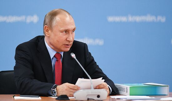 Russian President Vladimir Putin's working visit to Krasnodar Territory